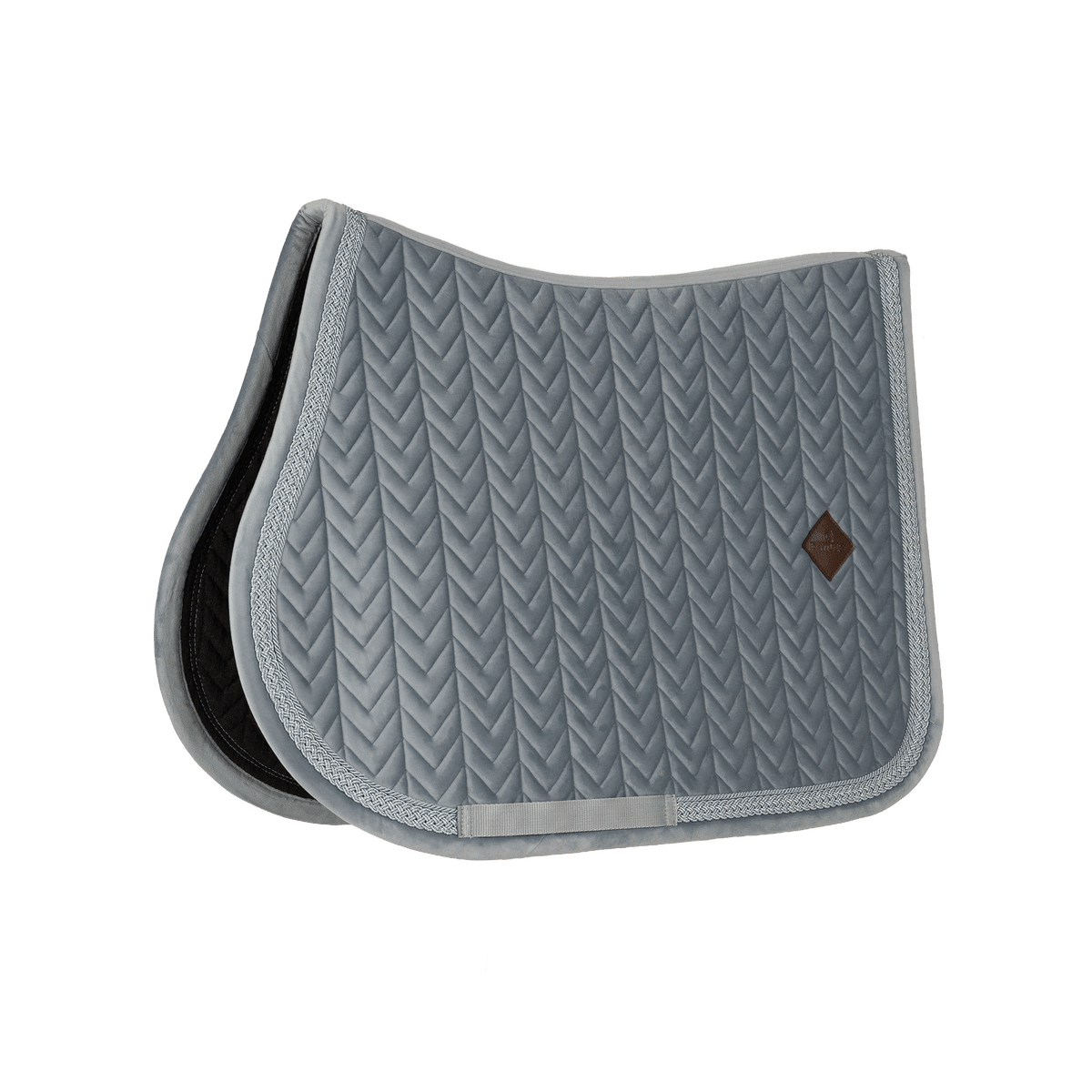 Kentucky Saddle Pad Velvet Fishbone Plaited Glitter Rope Show Jumping - Nags Essentials