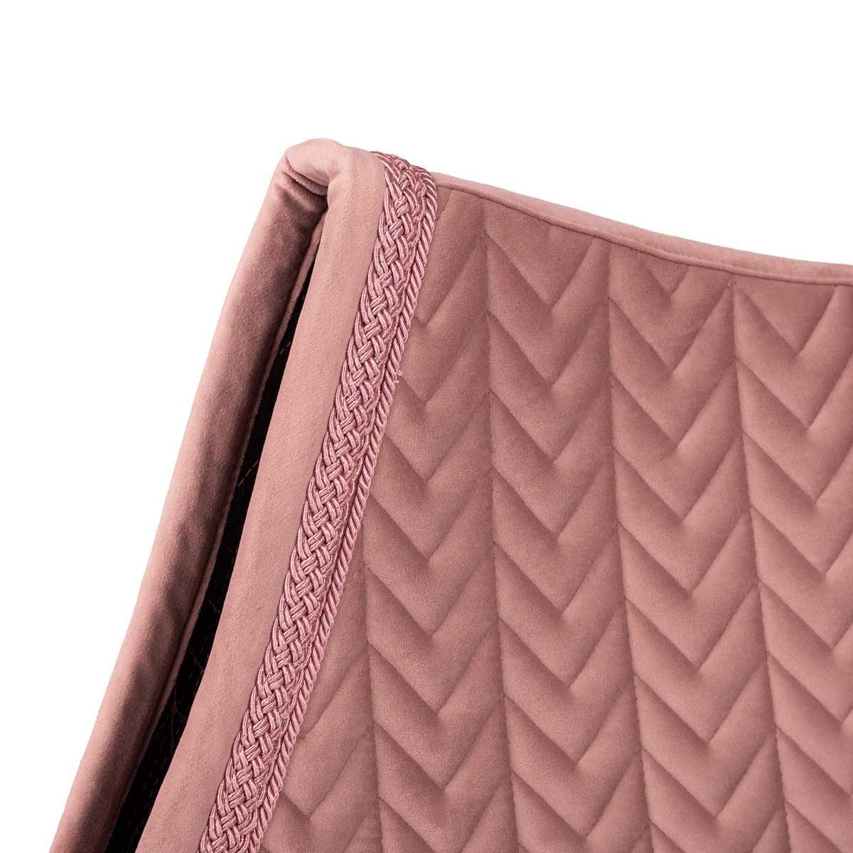 Kentucky Saddle Pad Velvet Fishbone Plaited Glitter Rope Show Jumping - Nags Essentials