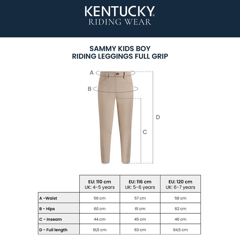Kentucky Sammy Boys Pull On Breeches Full Grip - Nags Essentials