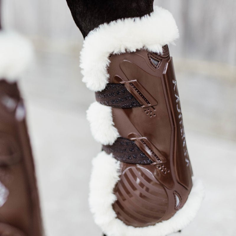 Kentucky Vegan Sheepskin Tendon Boots Bamboo Shield Elastic - Nags Essentials