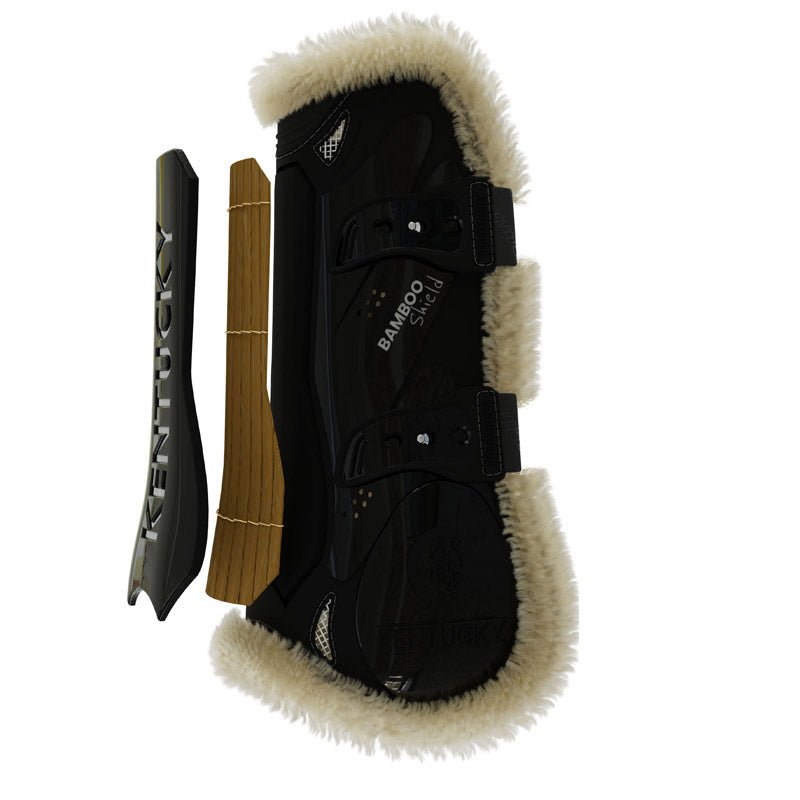 Kentucky Vegan Sheepskin Tendon Boots Bamboo Shield Elastic - Nags Essentials