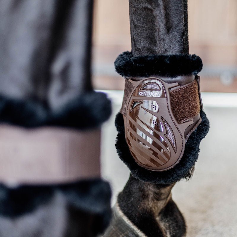 Kentucky Vegan Sheepskin Young Horse Fetlock Boots - Nags Essentials
