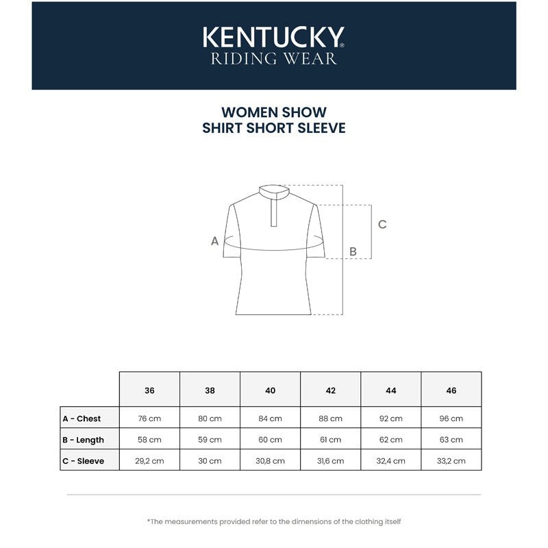 Kentucky Womens Show Shirt with Glitter Zipper Short Sleeve - Nags Essentials