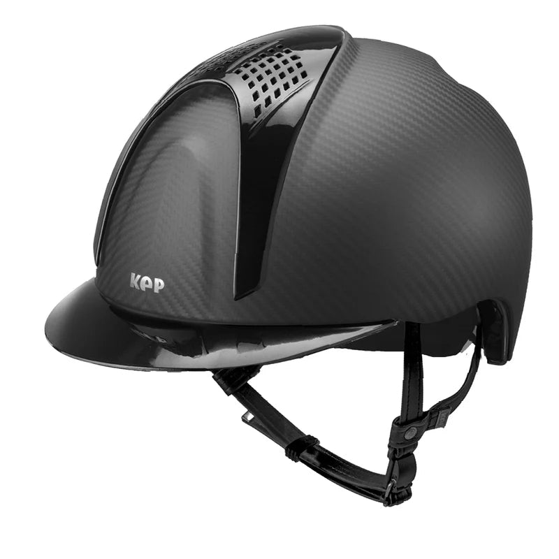 KEP Carbon E - Light Matt 2 Black Metal Inserts Standard Peak - Nags Essentials