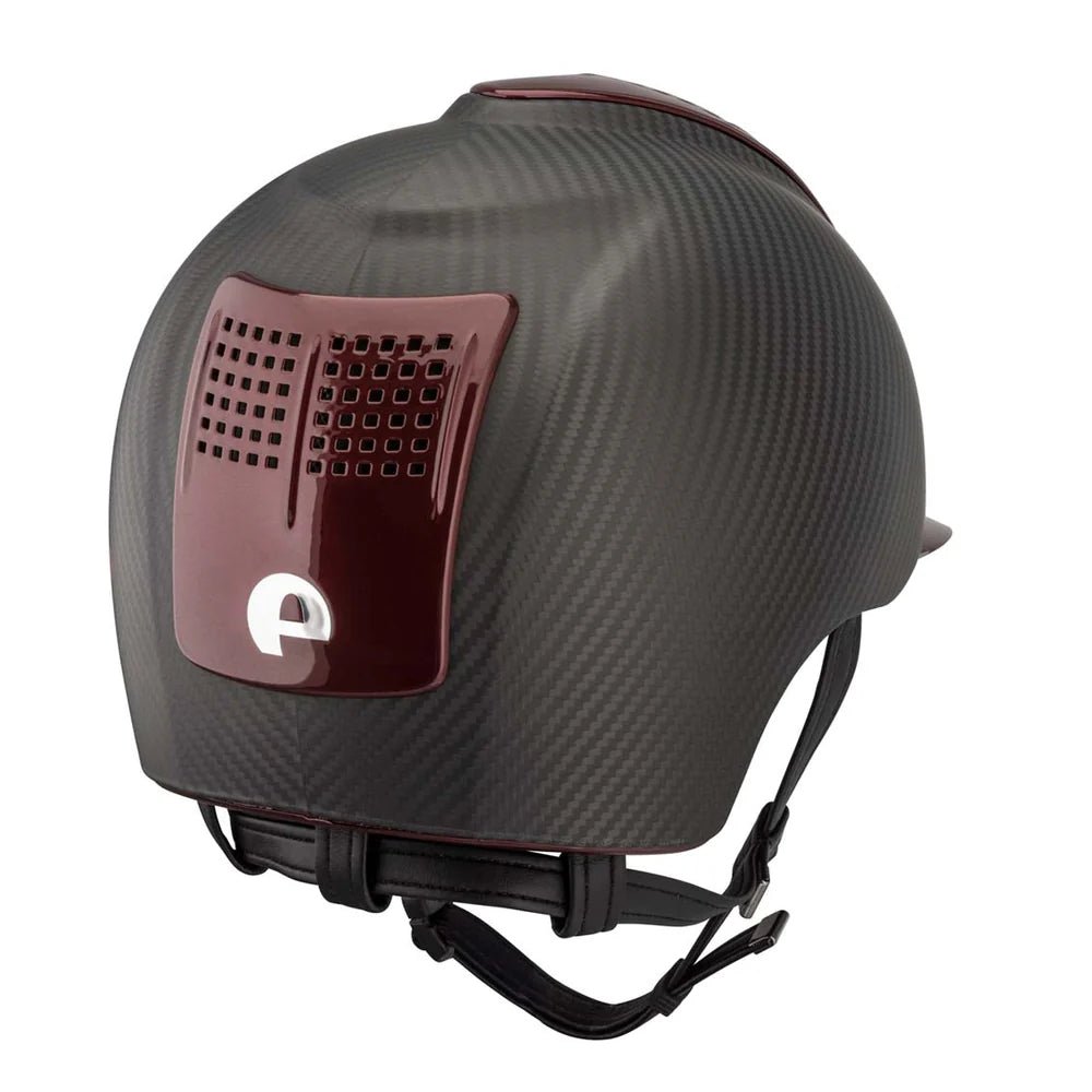 KEP Carbon E - Light Matt 2 Burgundy Metal Inserts Standard Peak - Nags Essentials