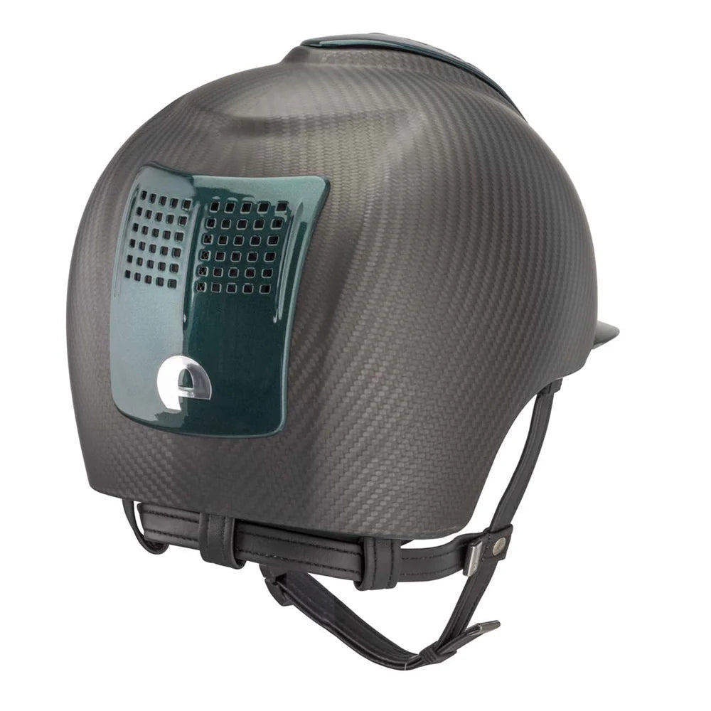 KEP Carbon E - Light Matt 2 Green Metal Inserts Standard Peak - Nags Essentials