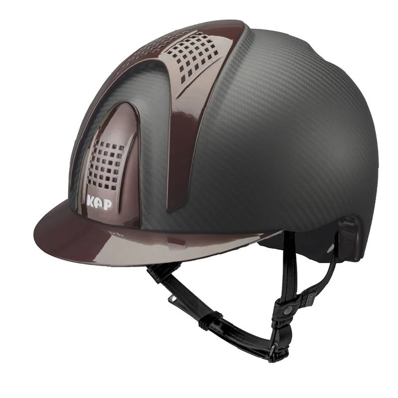KEP Carbon E - Light Matt 3 Burgundy Metal Inserts Standard Peak - Nags Essentials