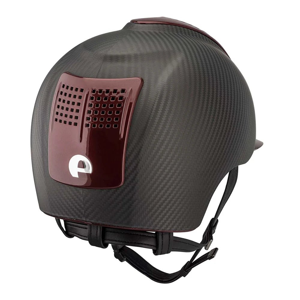 KEP Carbon E - Light Matt 3 Burgundy Metal Inserts Standard Peak - Nags Essentials
