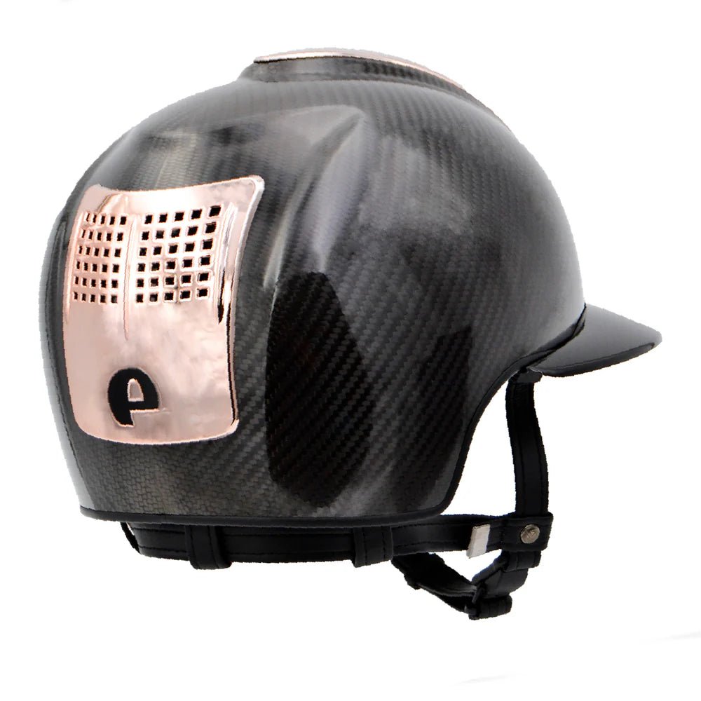 KEP Carbon E - Light Shine Black 3 Rose Gold Metal Inserts Polo Peak - Nags Essentials
