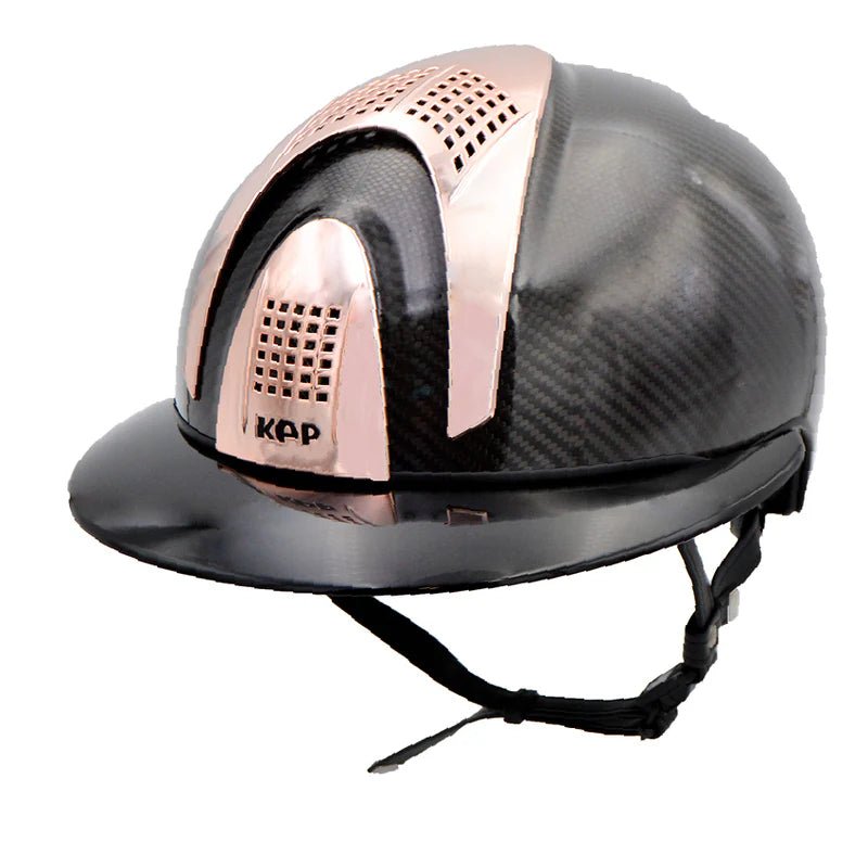 KEP Carbon E - Light Shine Black 3 Rose Gold Metal Inserts Polo Peak - Nags Essentials