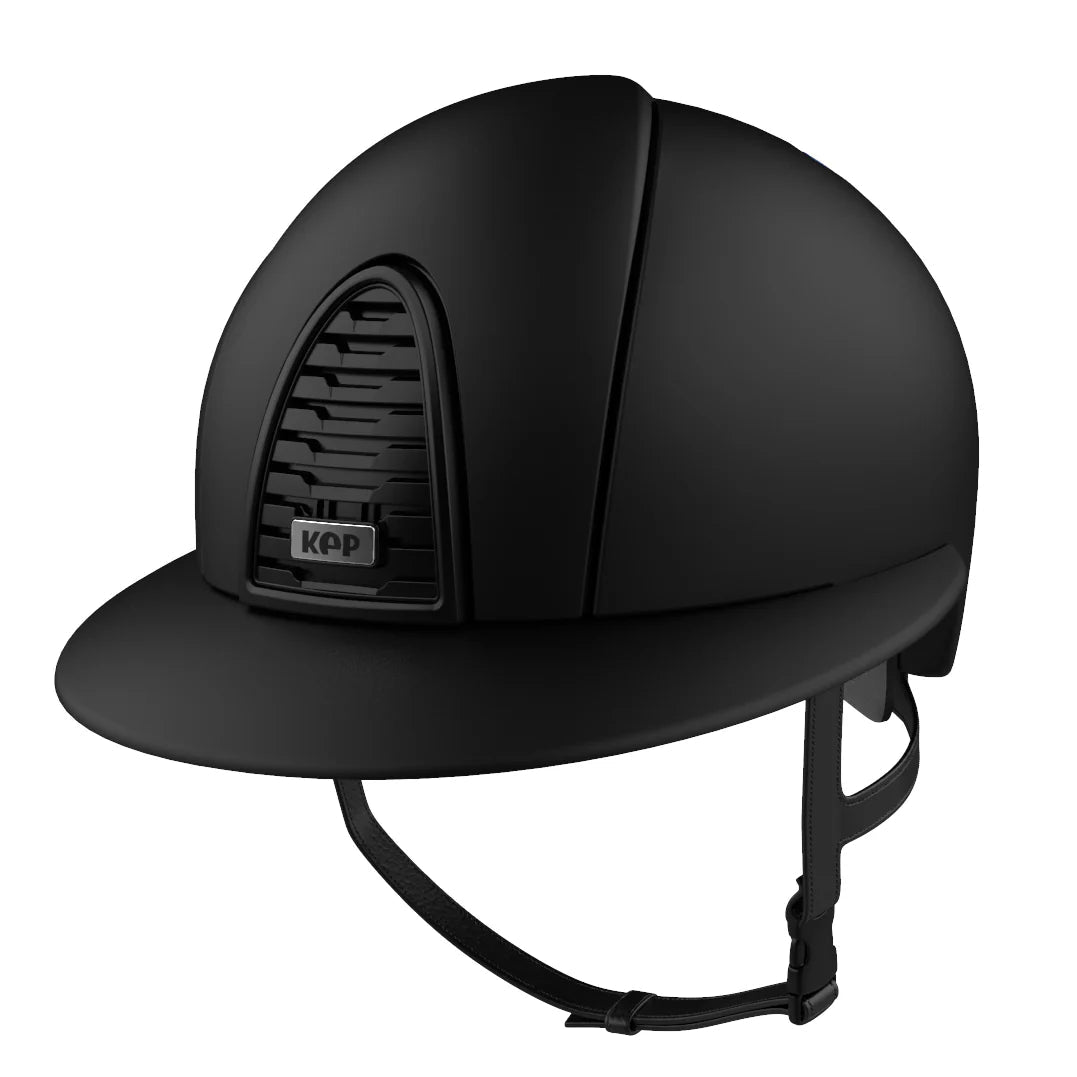 KEP Cromo 2.0 Matt Black with Black Harness Polo Peak - Nags Essentials