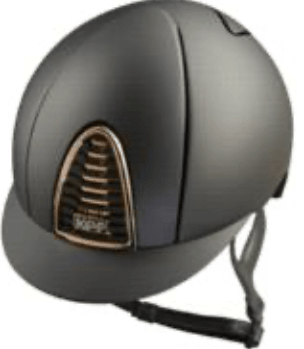 KEP Cromo 2.0 Matt Black with Rose Gold Mirror and Crystals with Black Harness Standard Peak - Nags Essentials