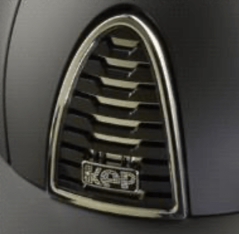 KEP Cromo 2.0 Matt Black with Silver Mirror and Crystals with Black Harness Polo Peak - Nags Essentials