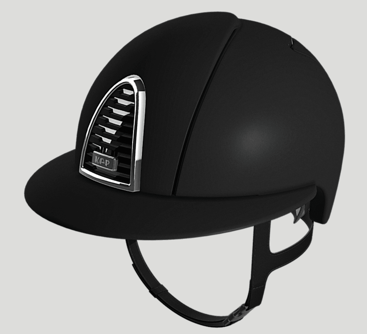 KEP Cromo 2.0 Matt Black with Silver Mirror and Crystals with Black Harness Polo Peak - Nags Essentials