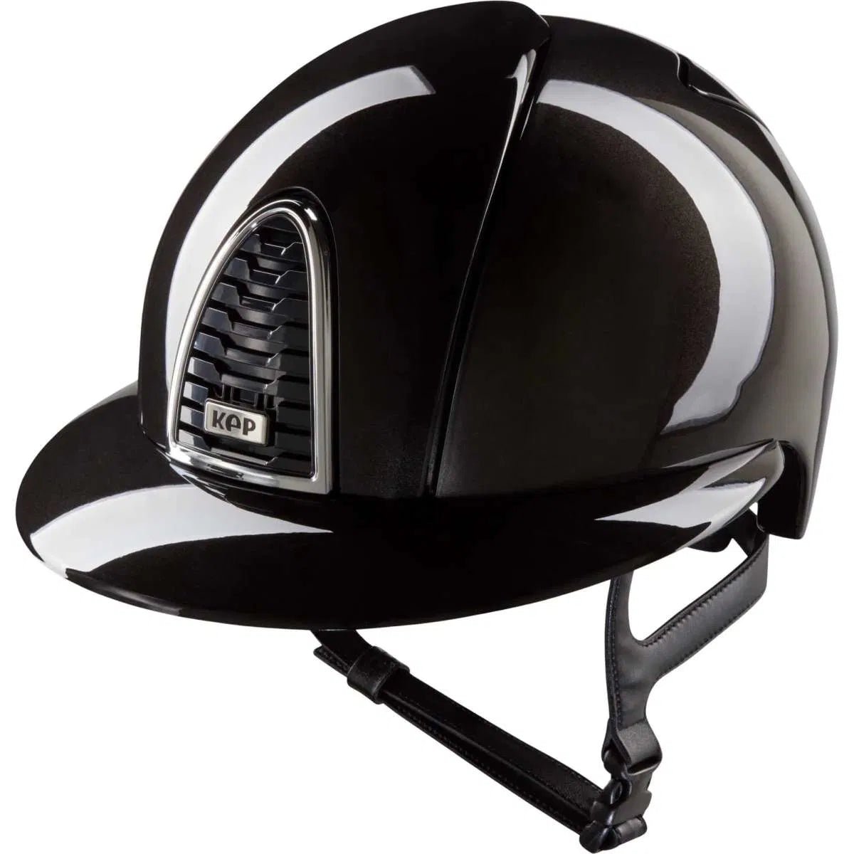 KEP Cromo 2.0 Shine Black with Black Harness Polo Peak - Nags Essentials