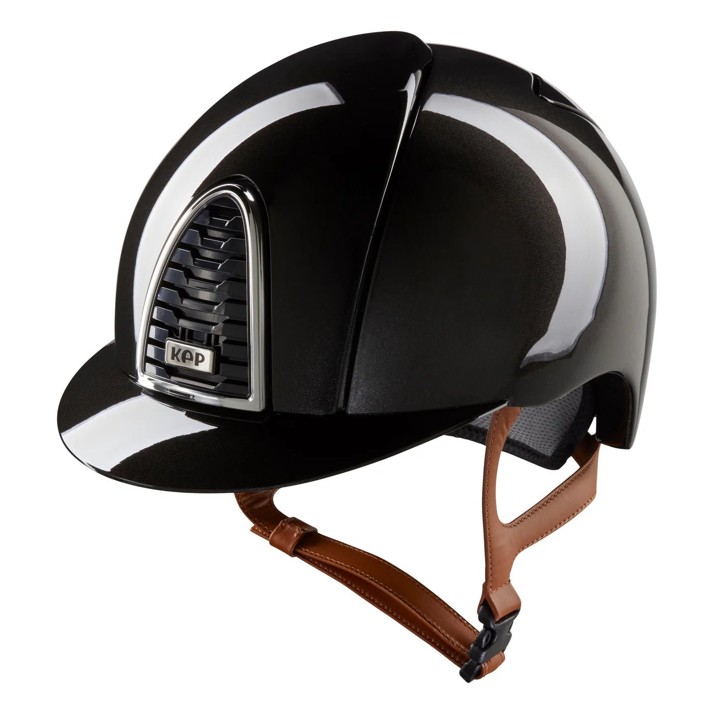 KEP Cromo 2.0 Shine Black with Tan Harness Standard Peak - Nags Essentials