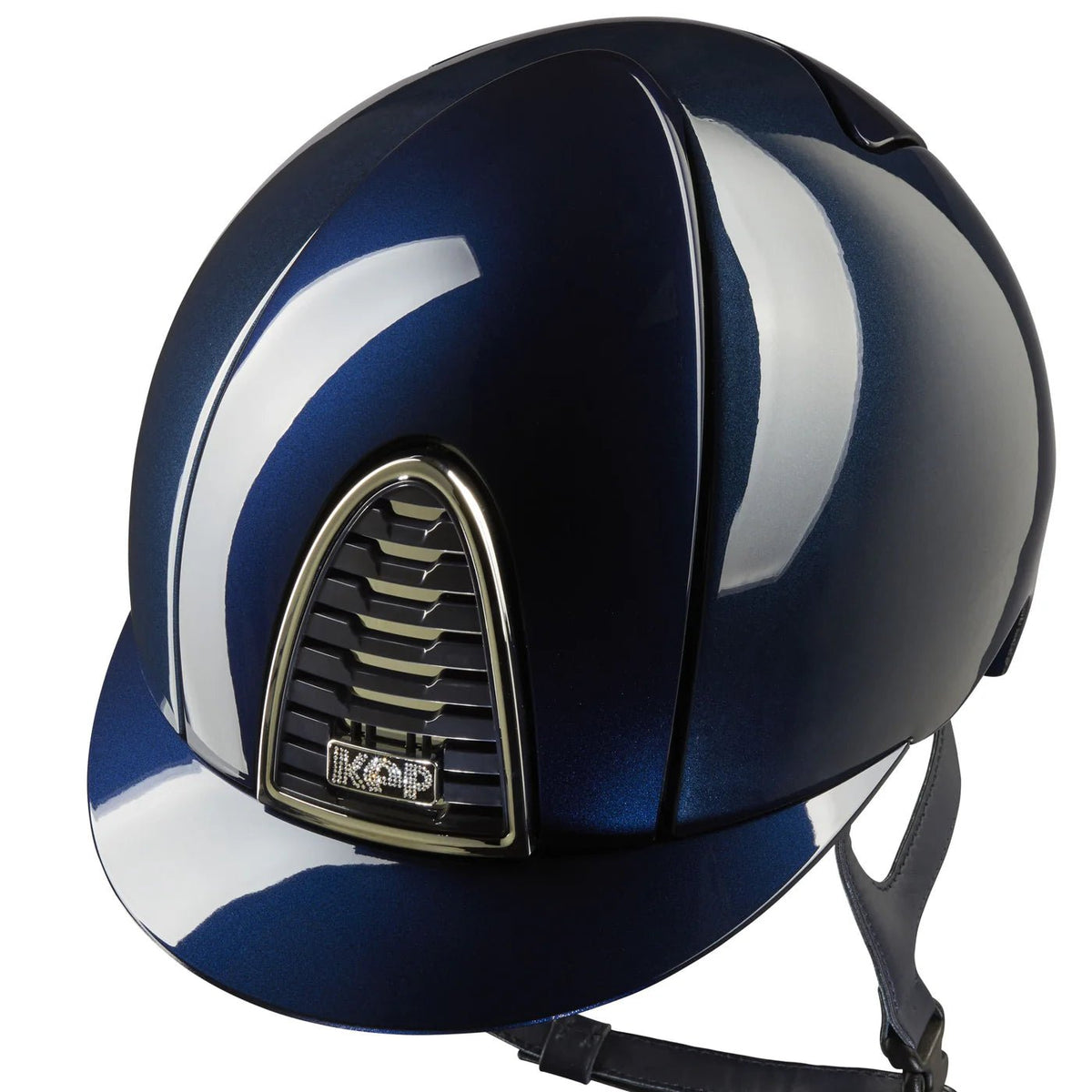 KEP Cromo 2.0 Shine Blue with Chrome Mirror and Crystals with Blue Harness Standard Peak - Nags Essentials