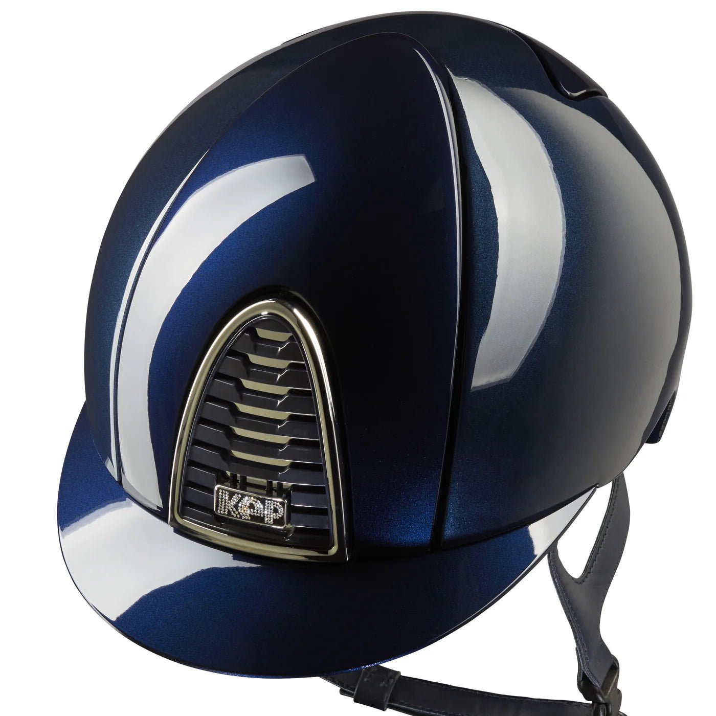 KEP Cromo 2.0 Shine Blue with Chrome Mirror and Crystals with Blue Harness Standard Peak - Nags Essentials
