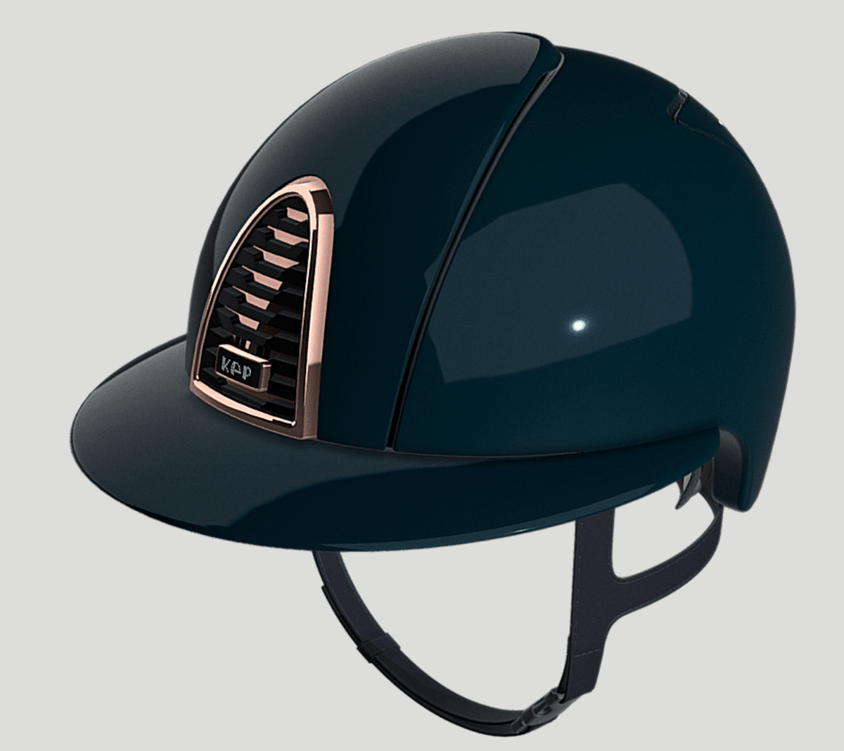 KEP Cromo 2.0 Shine Blue with Rose Gold Mirror and Crystals with Blue Harness Polo Peak - Nags Essentials