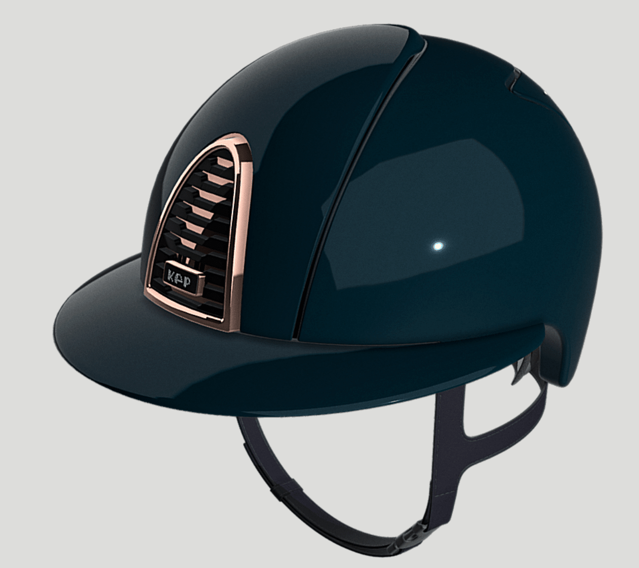 KEP Cromo 2.0 Shine Blue with Rose Gold Mirror and Crystals with Blue Harness Polo Peak - Nags Essentials