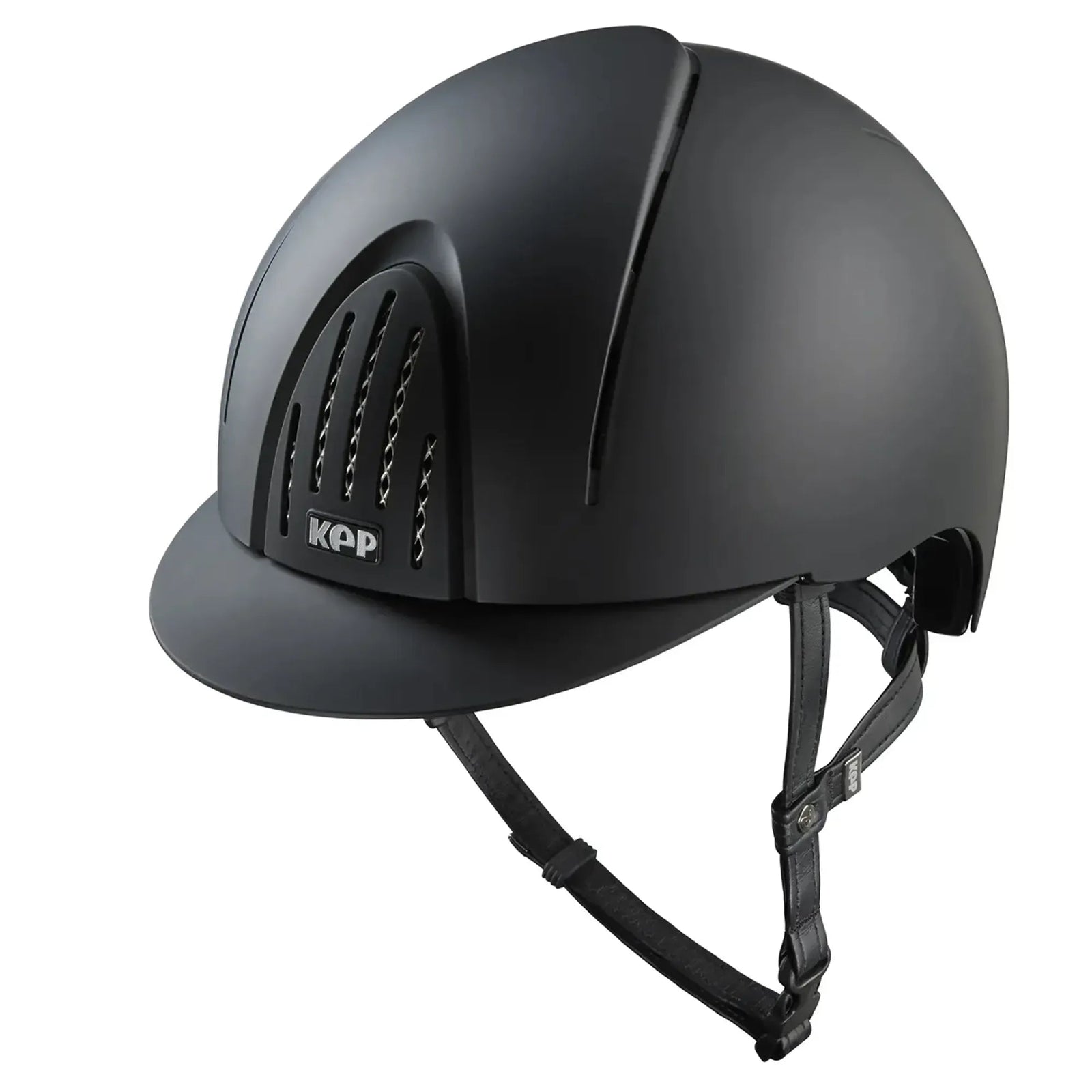 KEP Smart Nova Matt Black with Black Harness Standard Peak - Nags Essentials