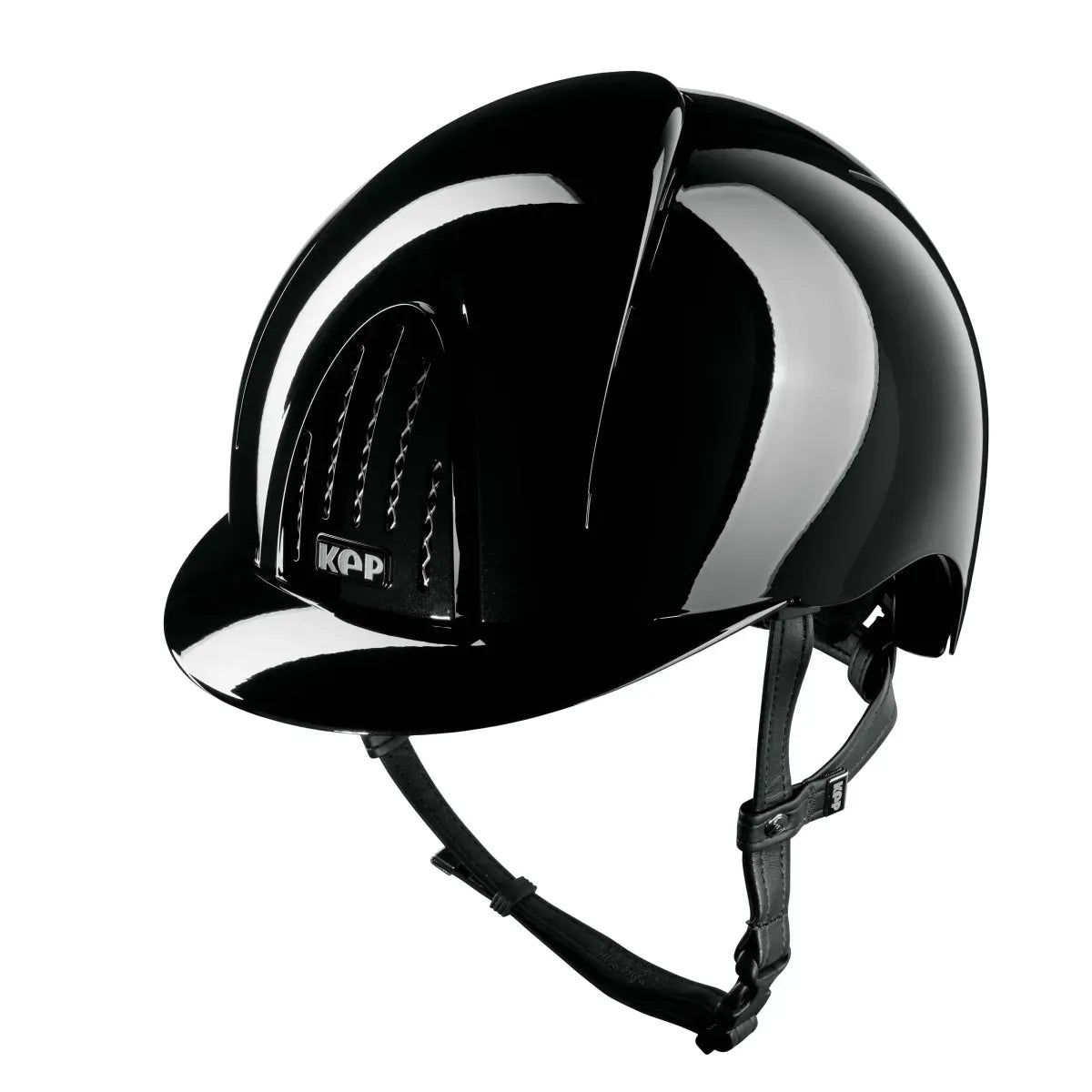 KEP Smart Nova Polish Black with Black Harness Standard Peak - Nags Essentials