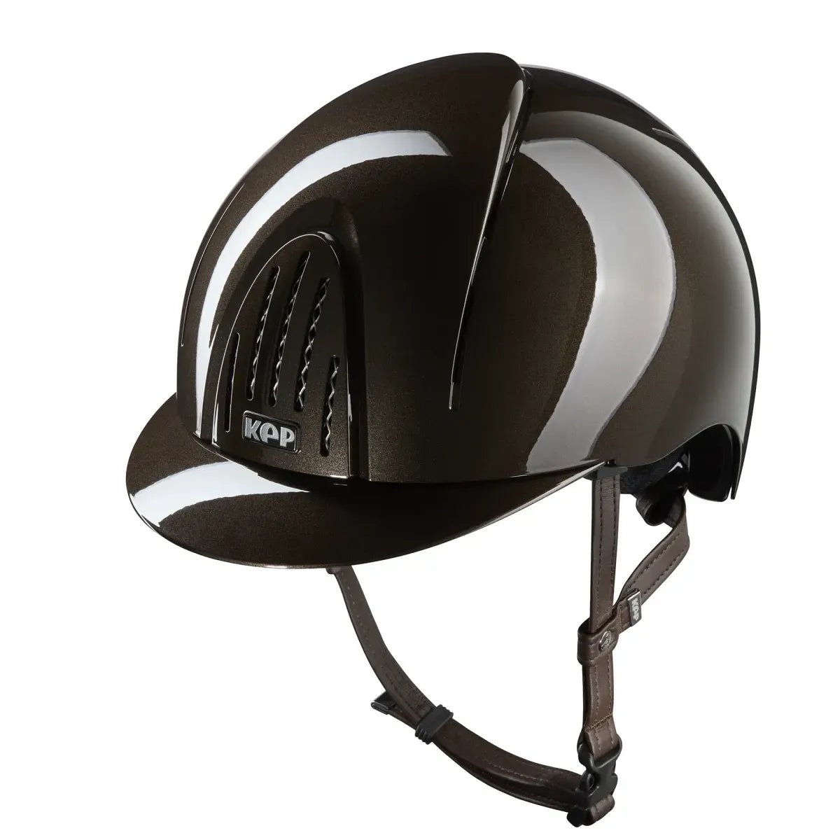 KEP Smart Nova Polish Brown with Brown Harness Standard Peak - Nags Essentials