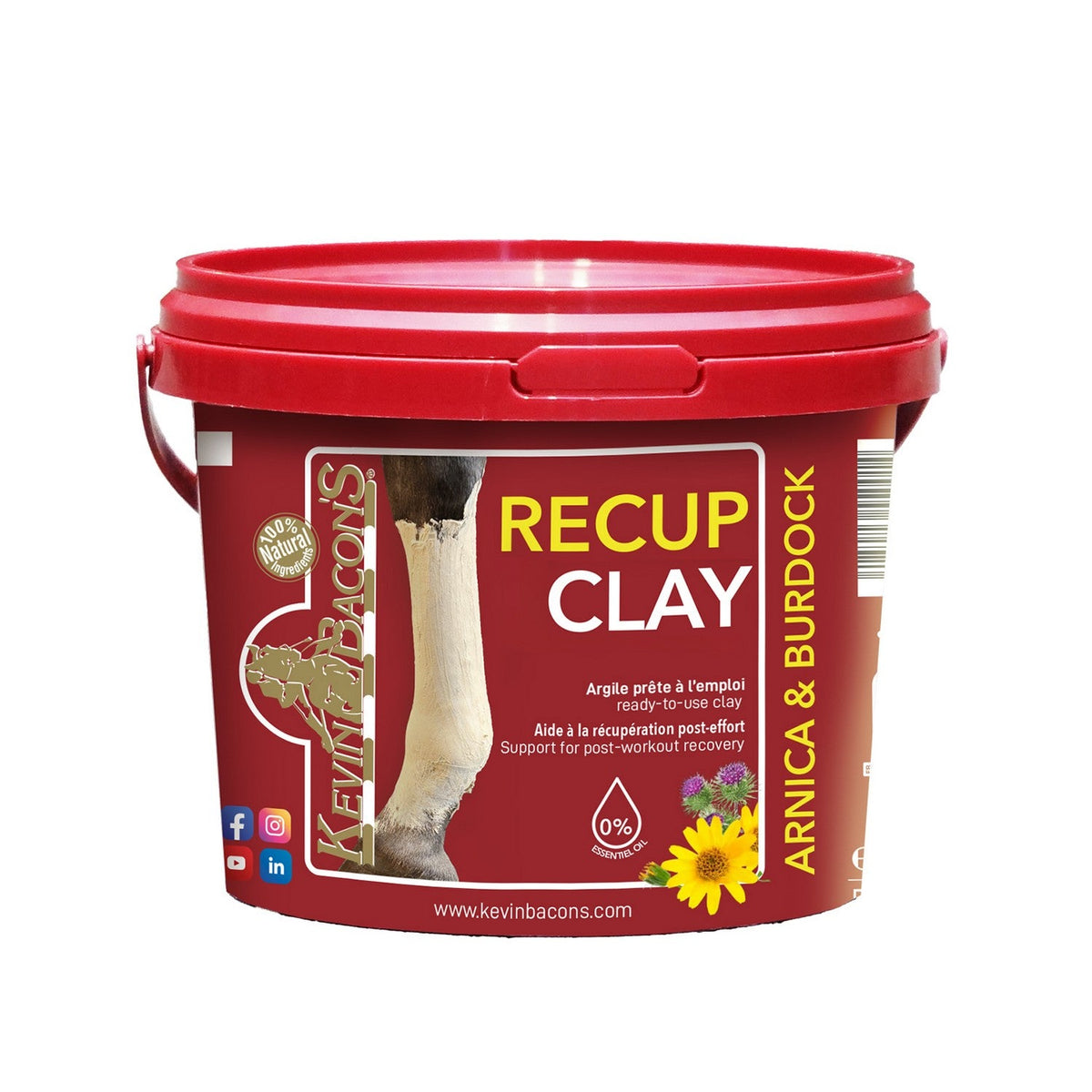 Kevin Bacon Recup Clay - 1.5kg - Nags Essentials