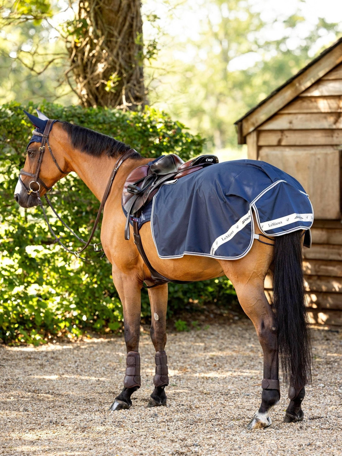 LeMieux Arika Waterproof Quarter Sheet - Navy - Nags Essentials