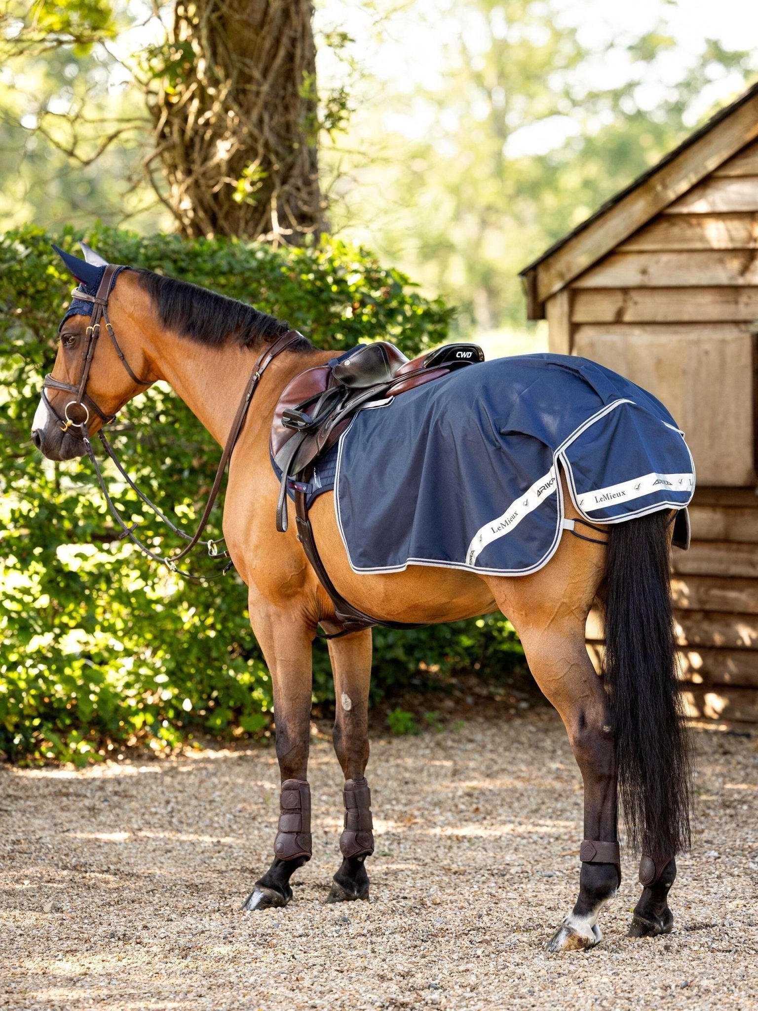 LeMieux Arika Waterproof Quarter Sheet - Navy - Nags Essentials