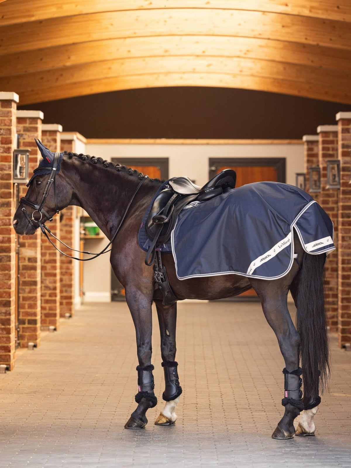 LeMieux Arika Waterproof Quarter Sheet - Navy - Nags Essentials