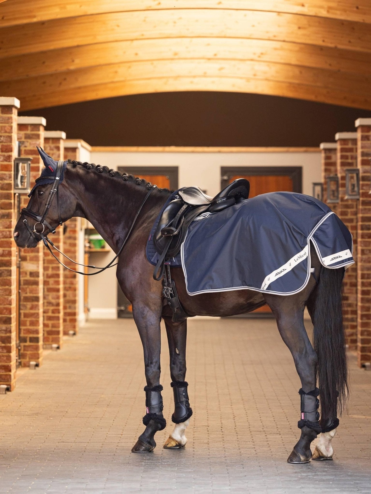 LeMieux Arika Waterproof Quarter Sheet - Navy - Nags Essentials
