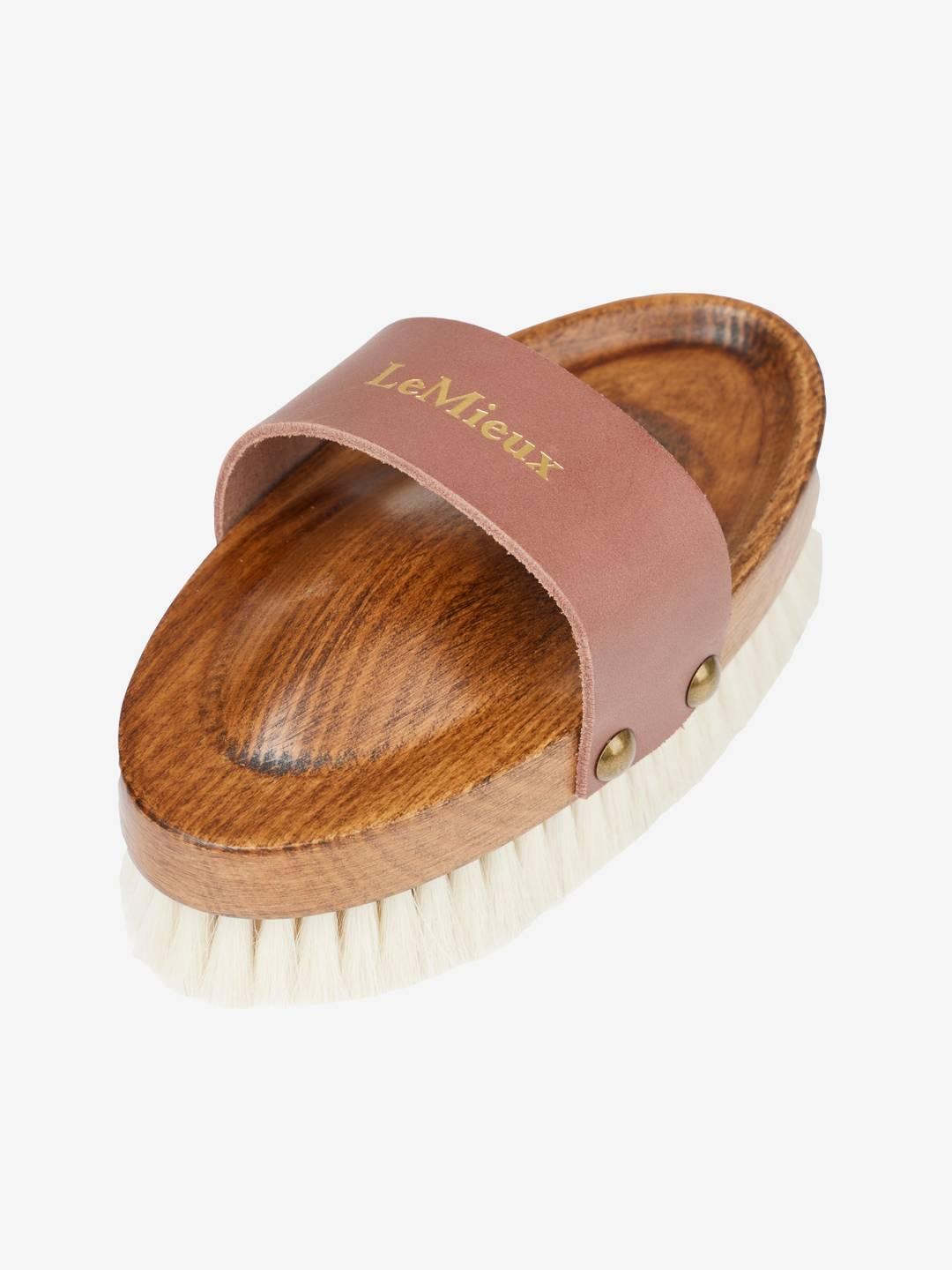 LeMieux Artisan Soft Goats Hair Body Brush -Brown - Nags Essentials