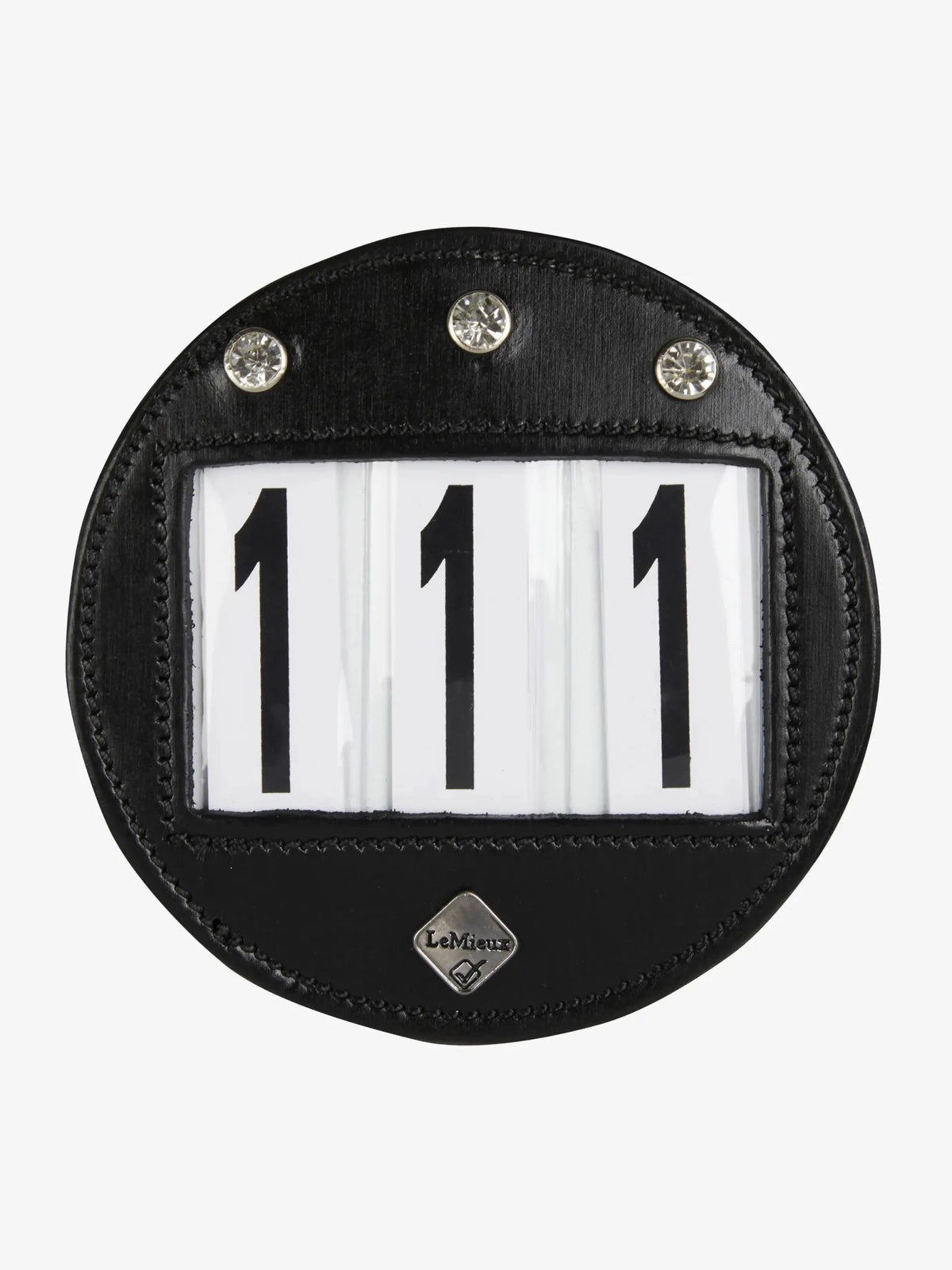 LeMieux Bridle Number Holder Diamante - Black - Nags Essentials