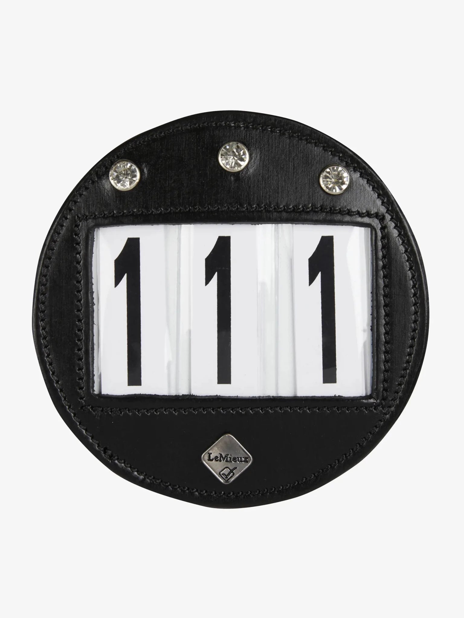 LeMieux Bridle Number Holder Diamante - Black - Nags Essentials