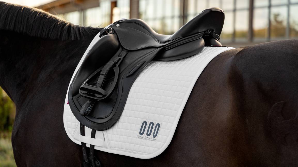 LeMieux Cotton Dressage Competition Square - White - Nags Essentials