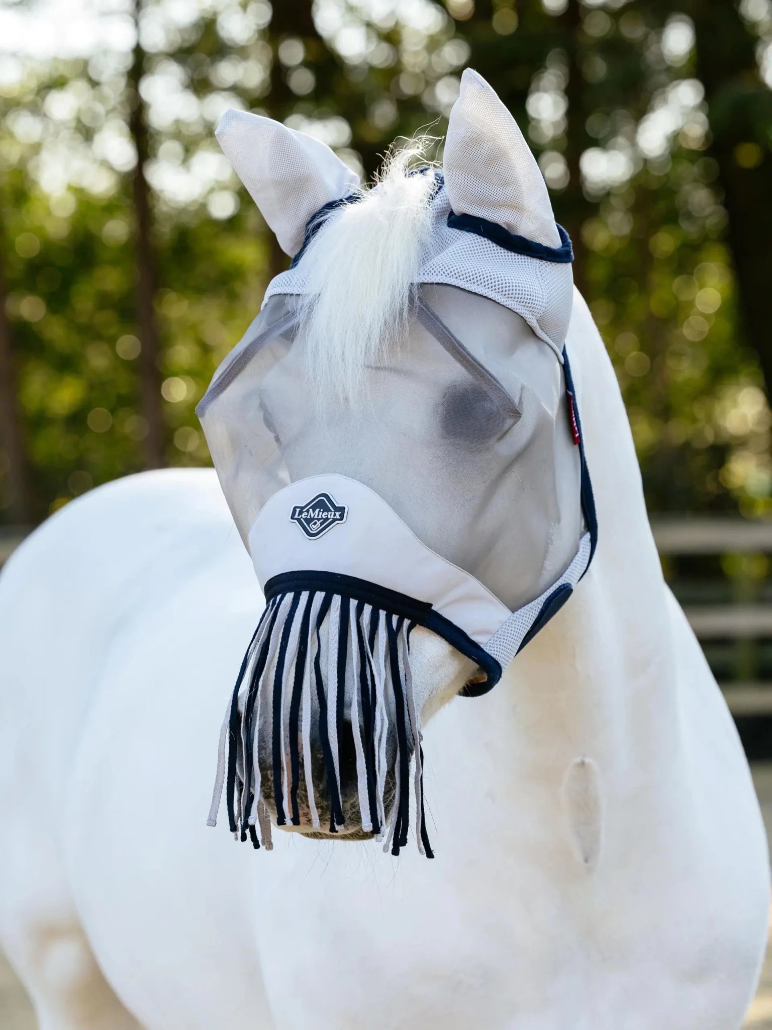 Lemieux Fringe Fly Mask Navy - Nags Essentials