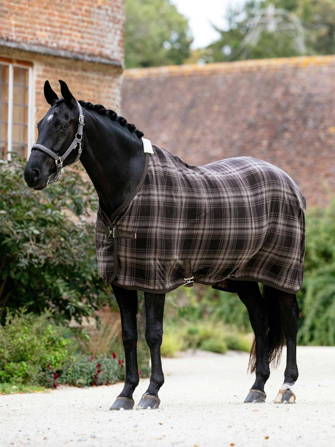 LeMieux Heritage Check Fleece Rug Cocoa - Nags Essentials