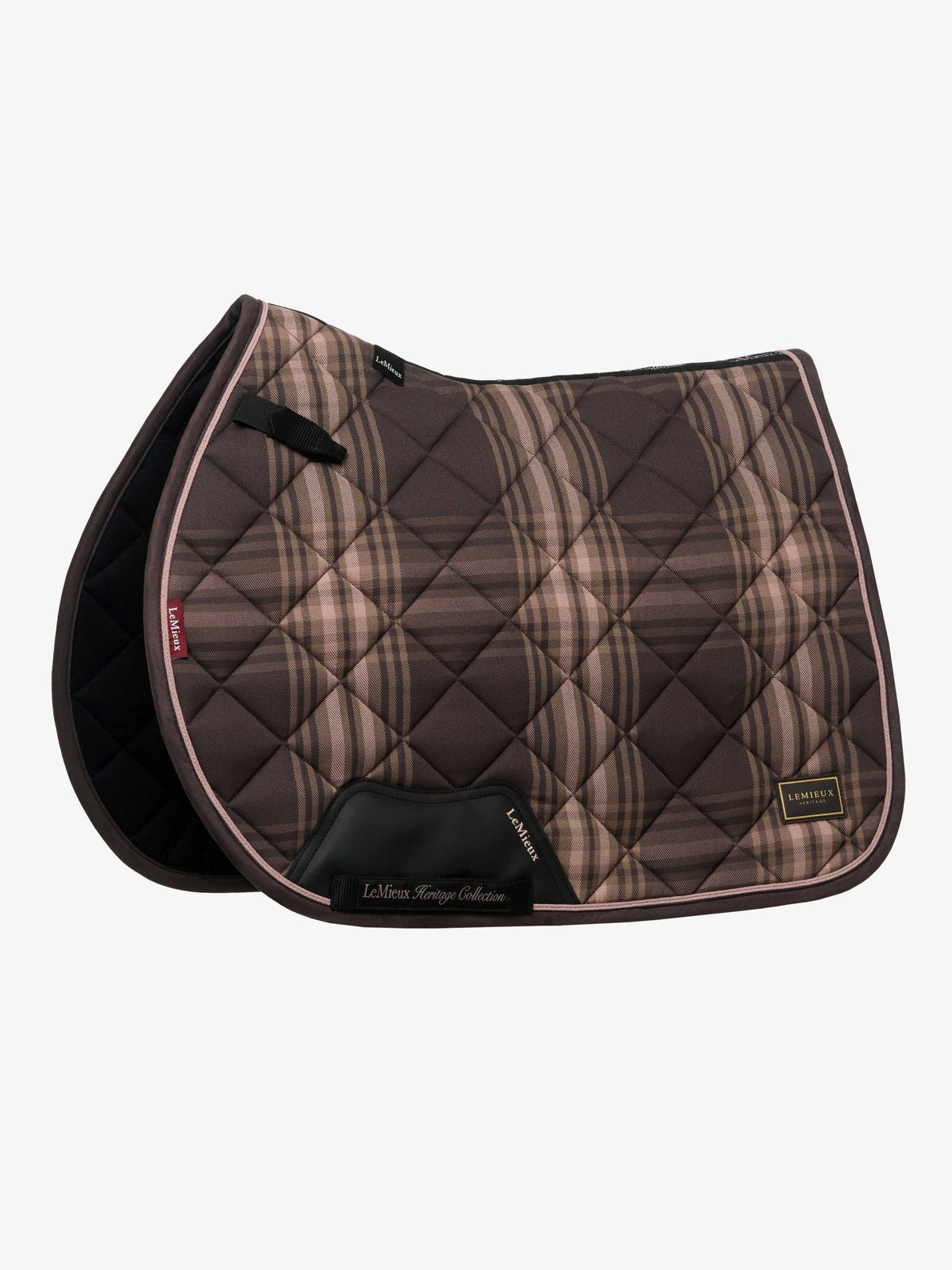 LeMieux Heritage Check Jump Square Cocoa - Nags Essentials