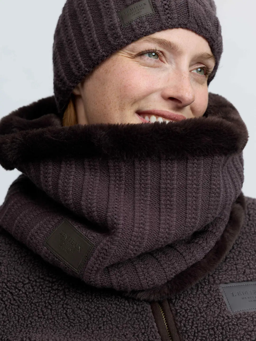 LeMieux Heritage Knitted Snood Cocoa - Nags Essentials