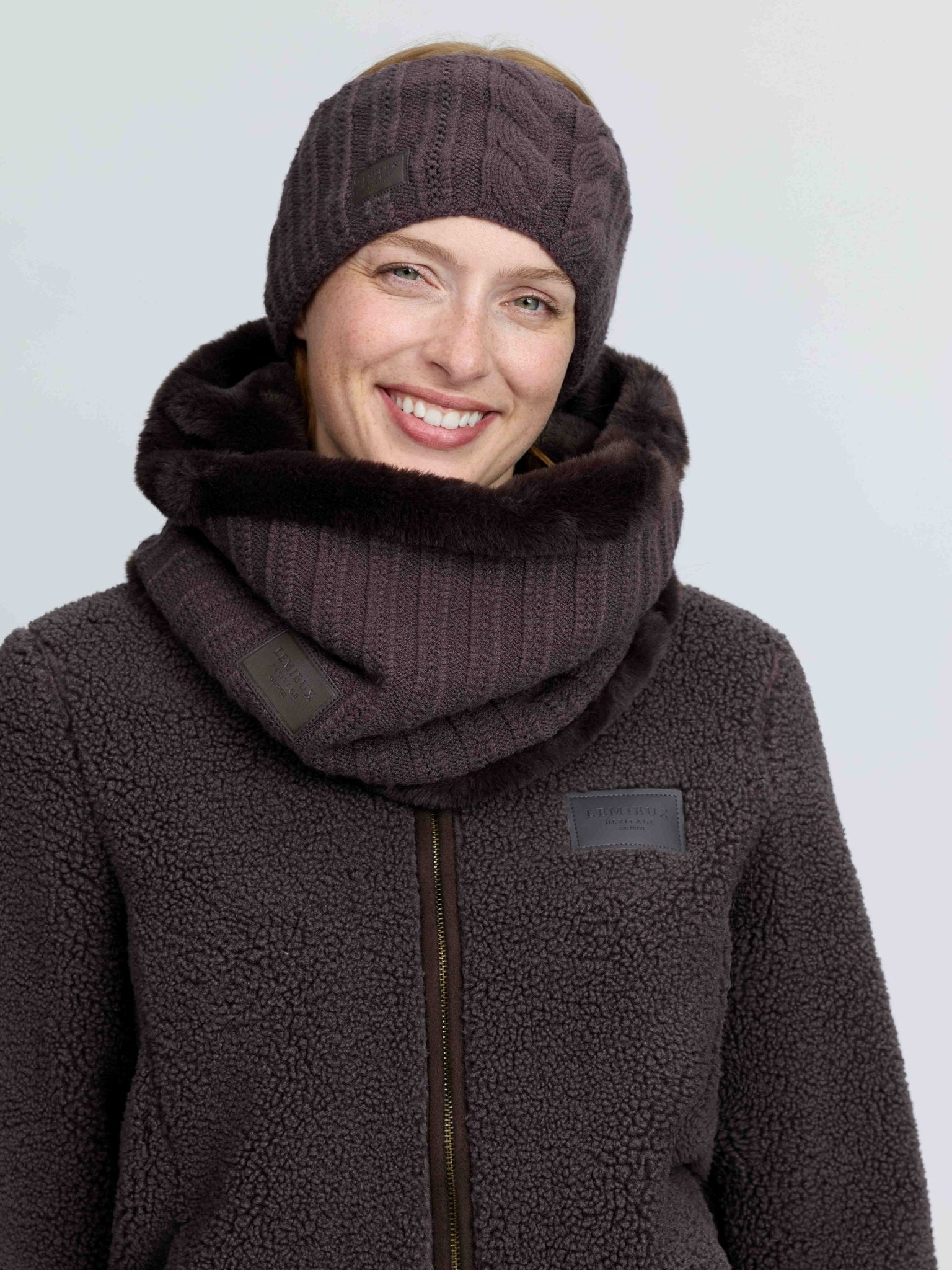 LeMieux Heritage Knitted Snood Cocoa - Nags Essentials