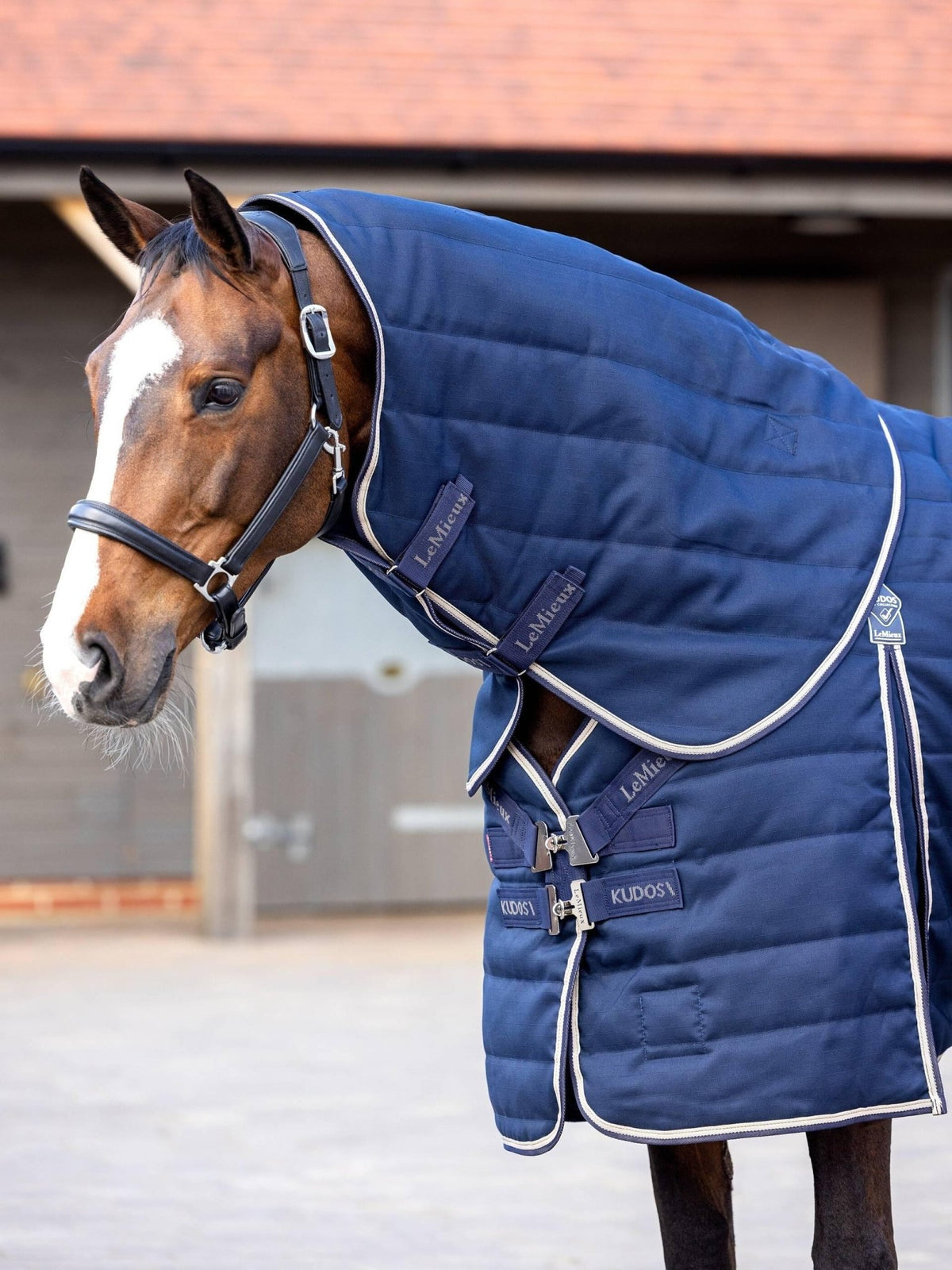 LeMieux Kudos Stable Neck Cover 200g - Navy - Nags Essentials