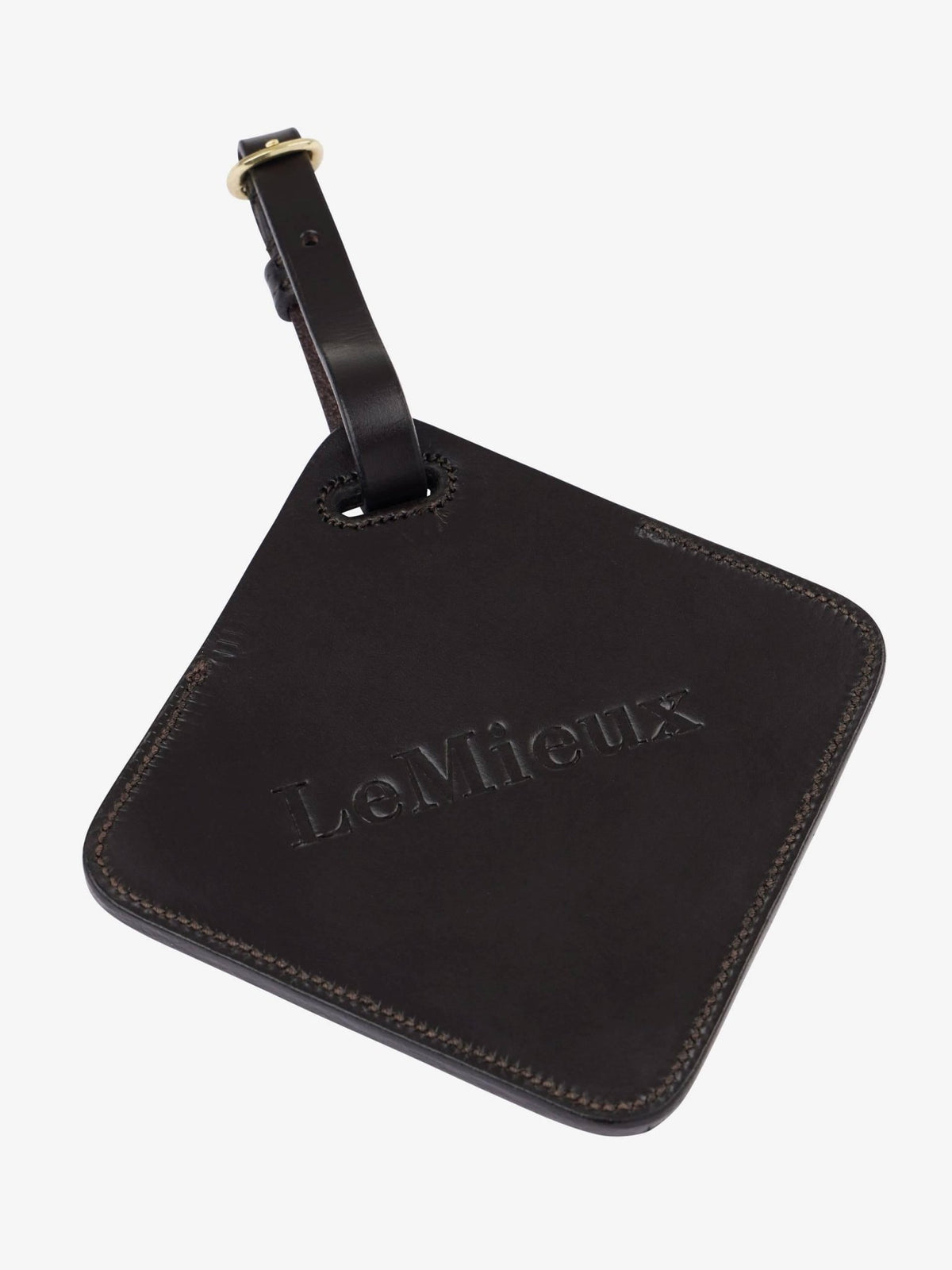 Lemieux Leather Luggage Tag - Brown - Nags Essentials