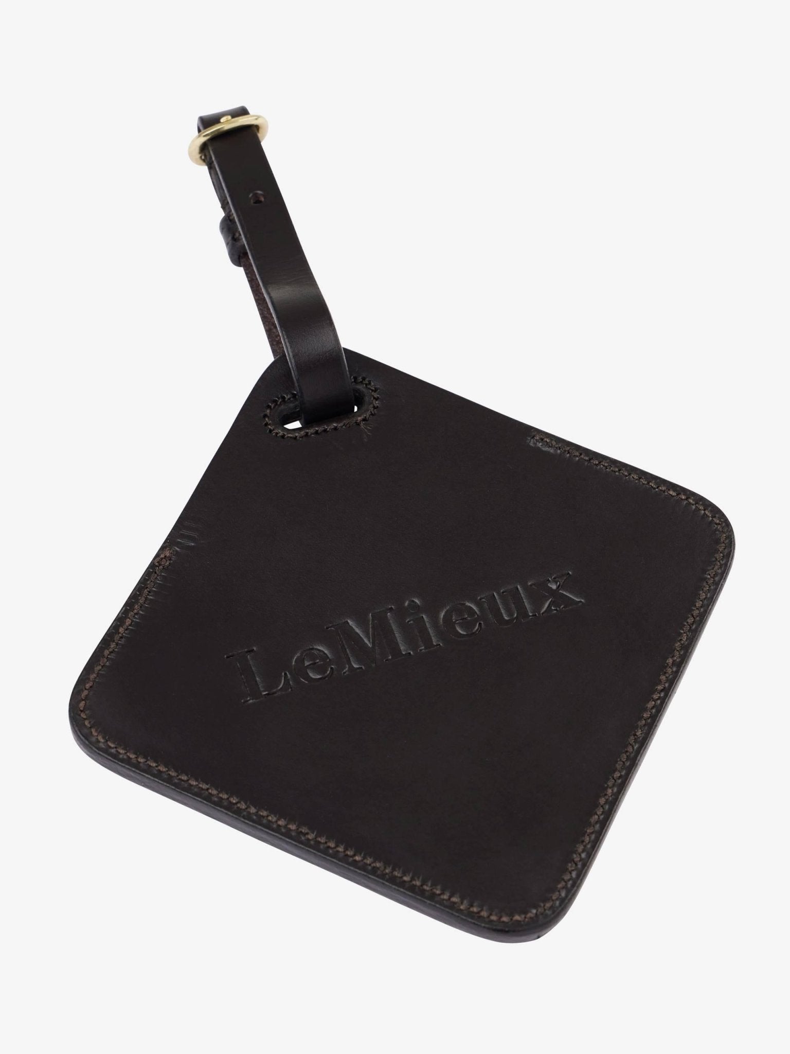 Lemieux Leather Luggage Tag - Brown - Nags Essentials