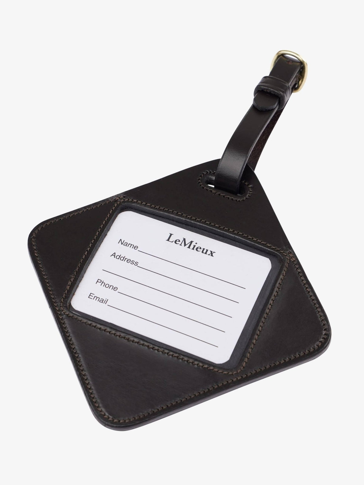 Lemieux Leather Luggage Tag - Brown - Nags Essentials