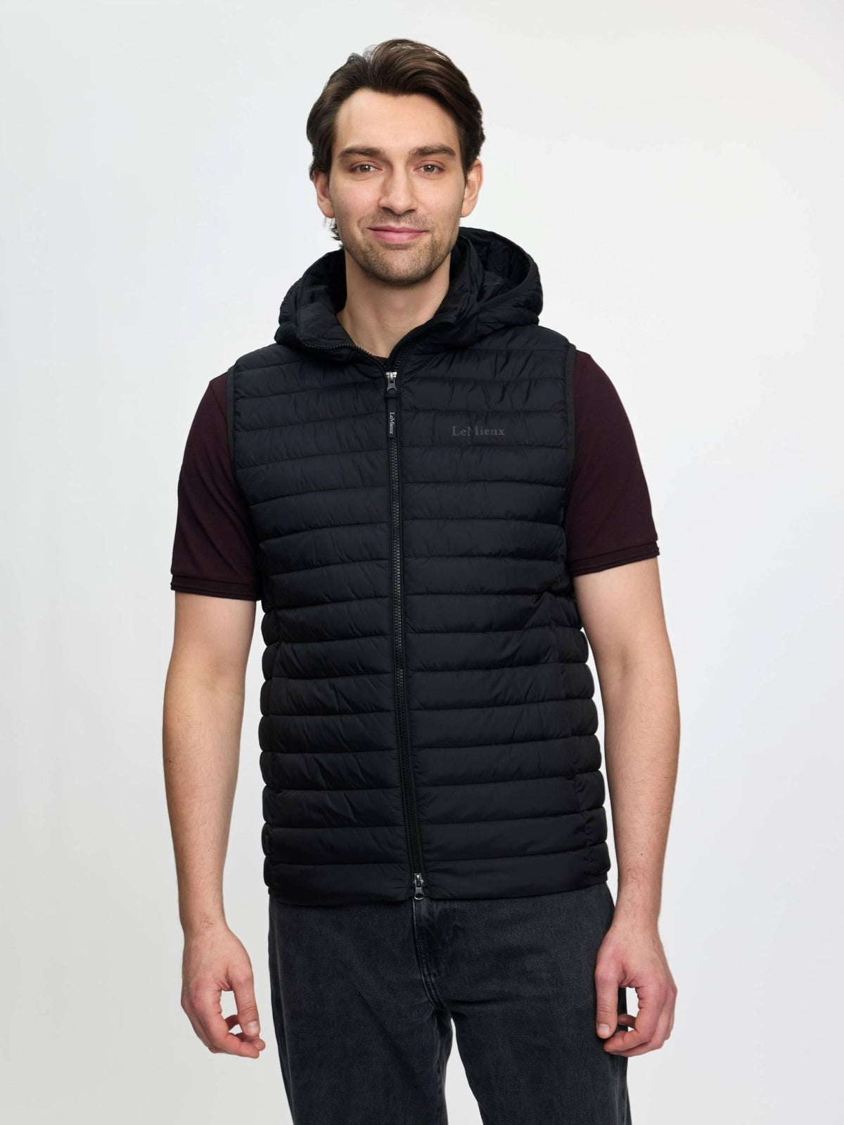 Lemieux Mens Hooded Puffer Gilet - Black - Nags Essentials