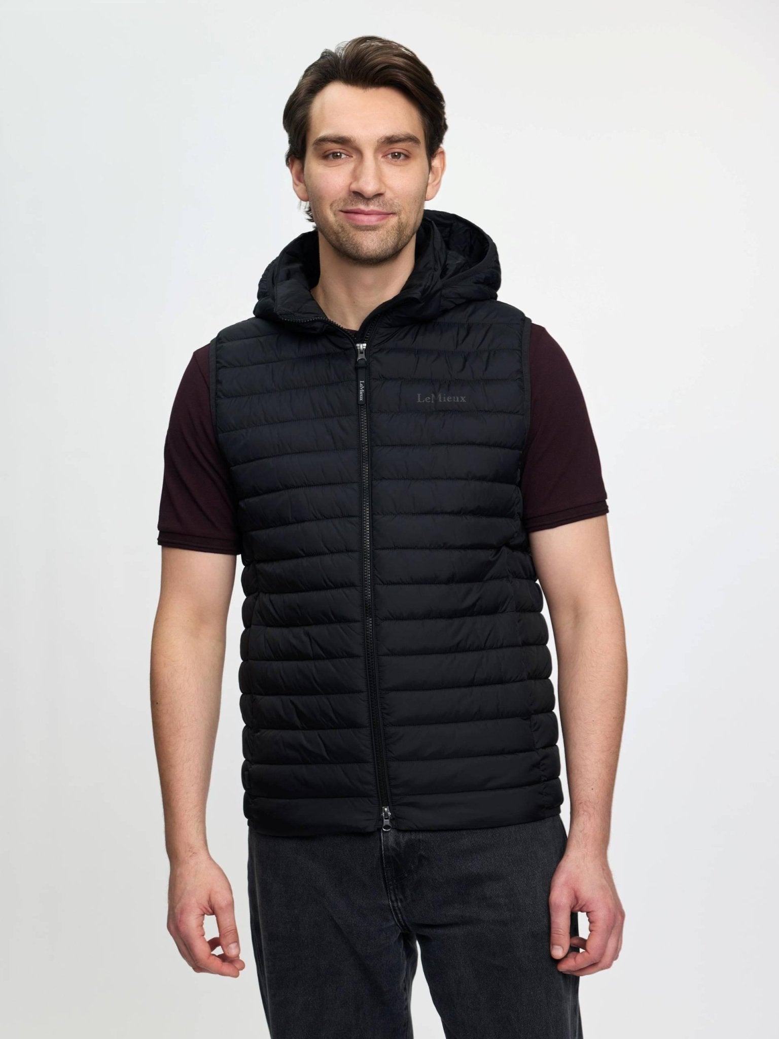 Lemieux Mens Hooded Puffer Gilet - Black - Nags Essentials