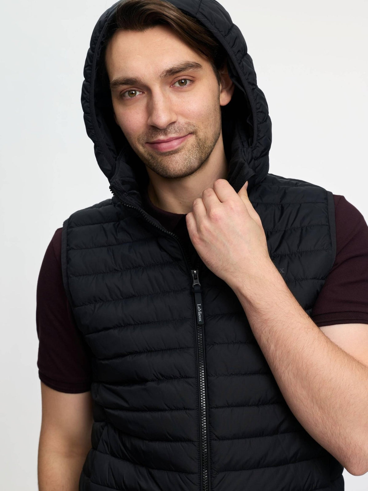 Lemieux Mens Hooded Puffer Gilet - Black - Nags Essentials