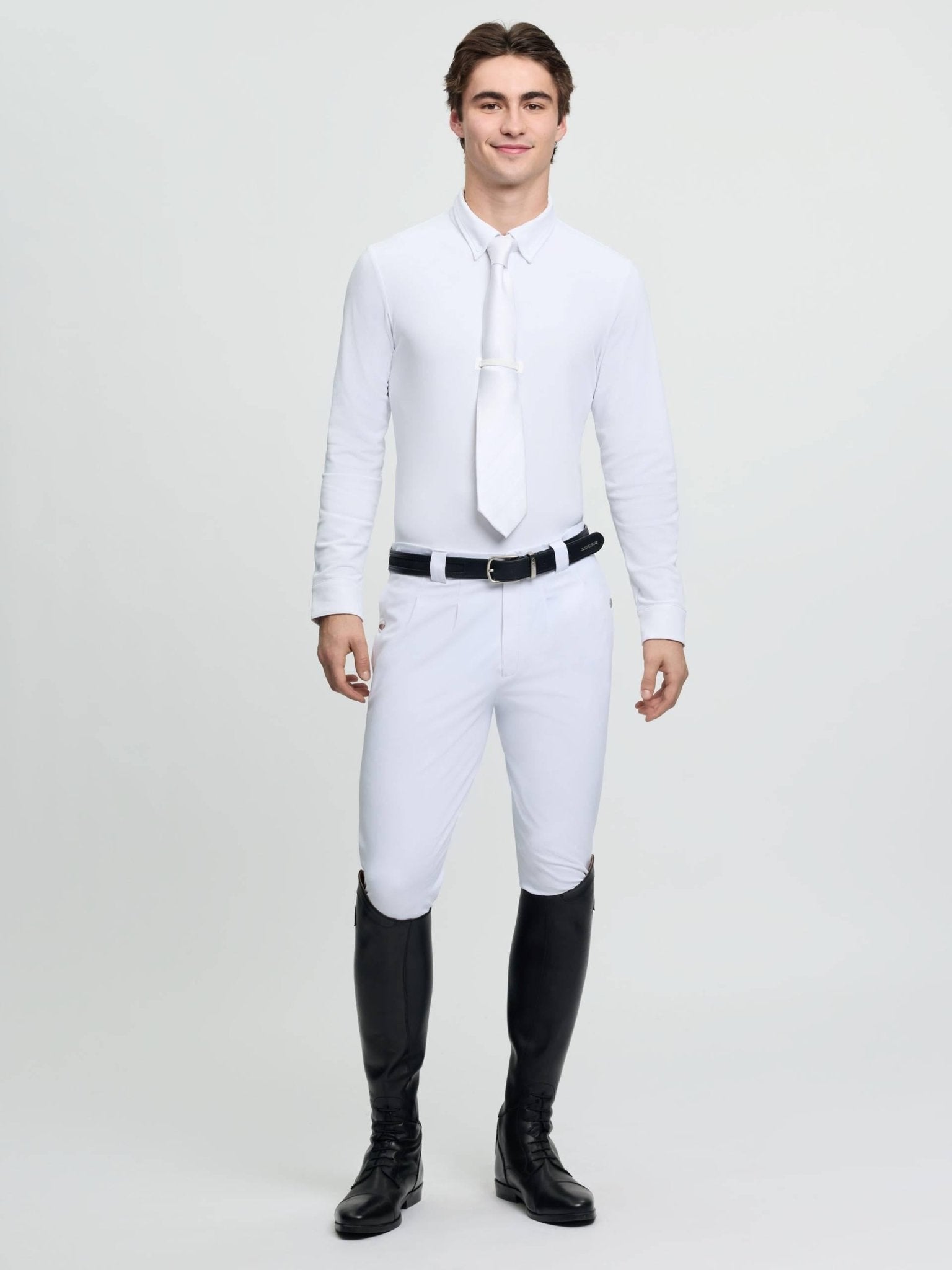 Lemieux Mens Long Sleeve Show Shirt - White - Nags Essentials