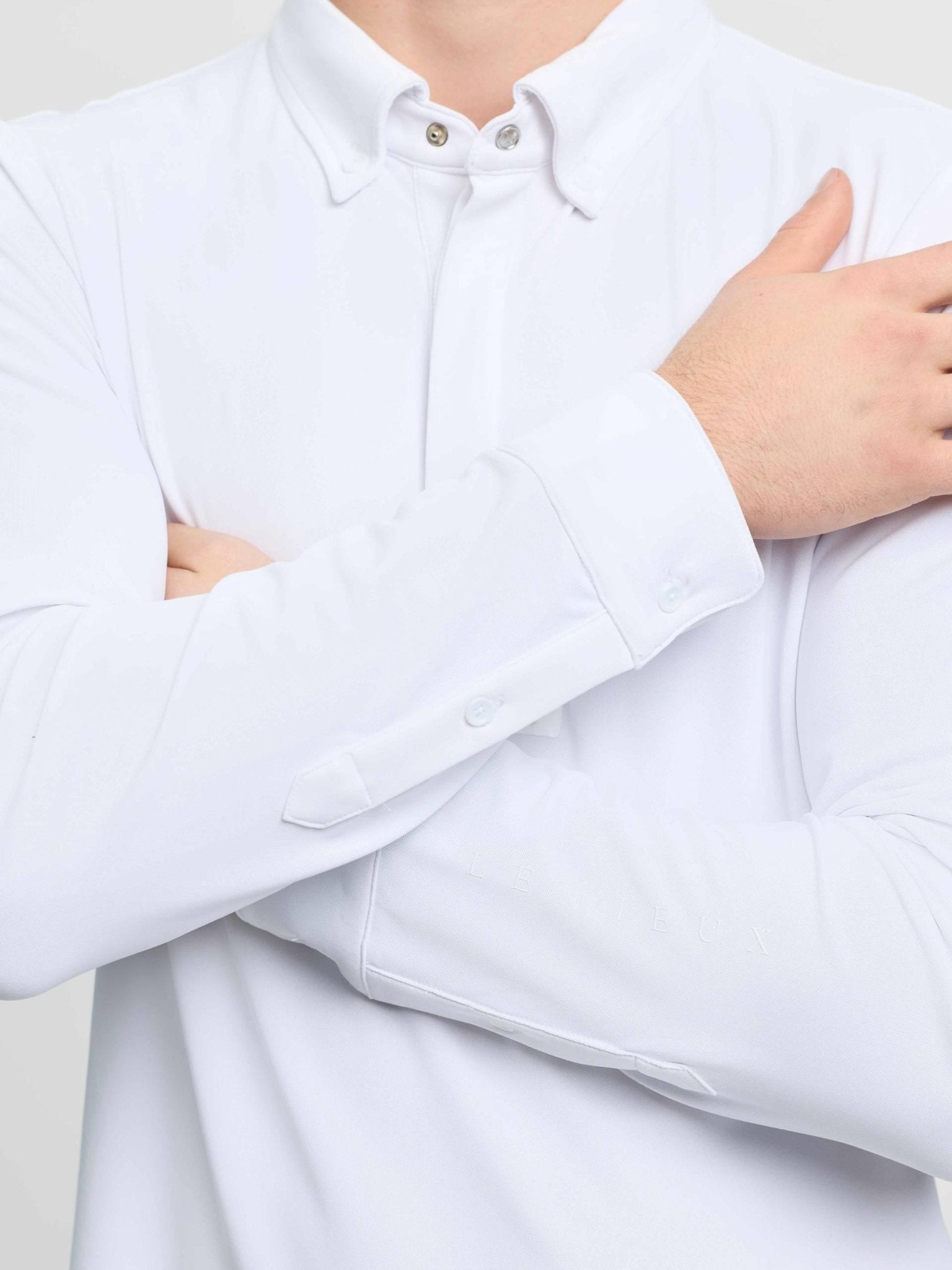 Lemieux Mens Long Sleeve Show Shirt - White - Nags Essentials